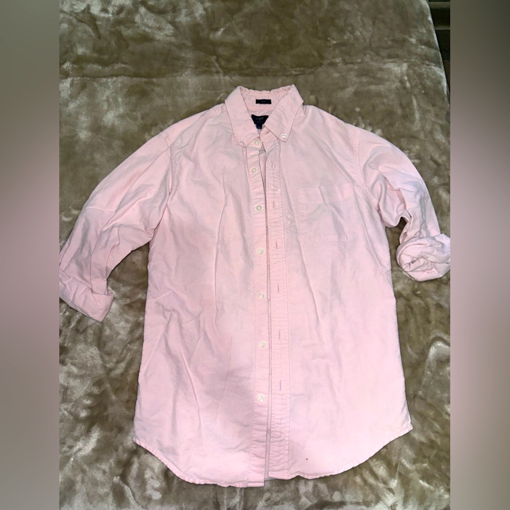 J.Crew light pink button up shirt